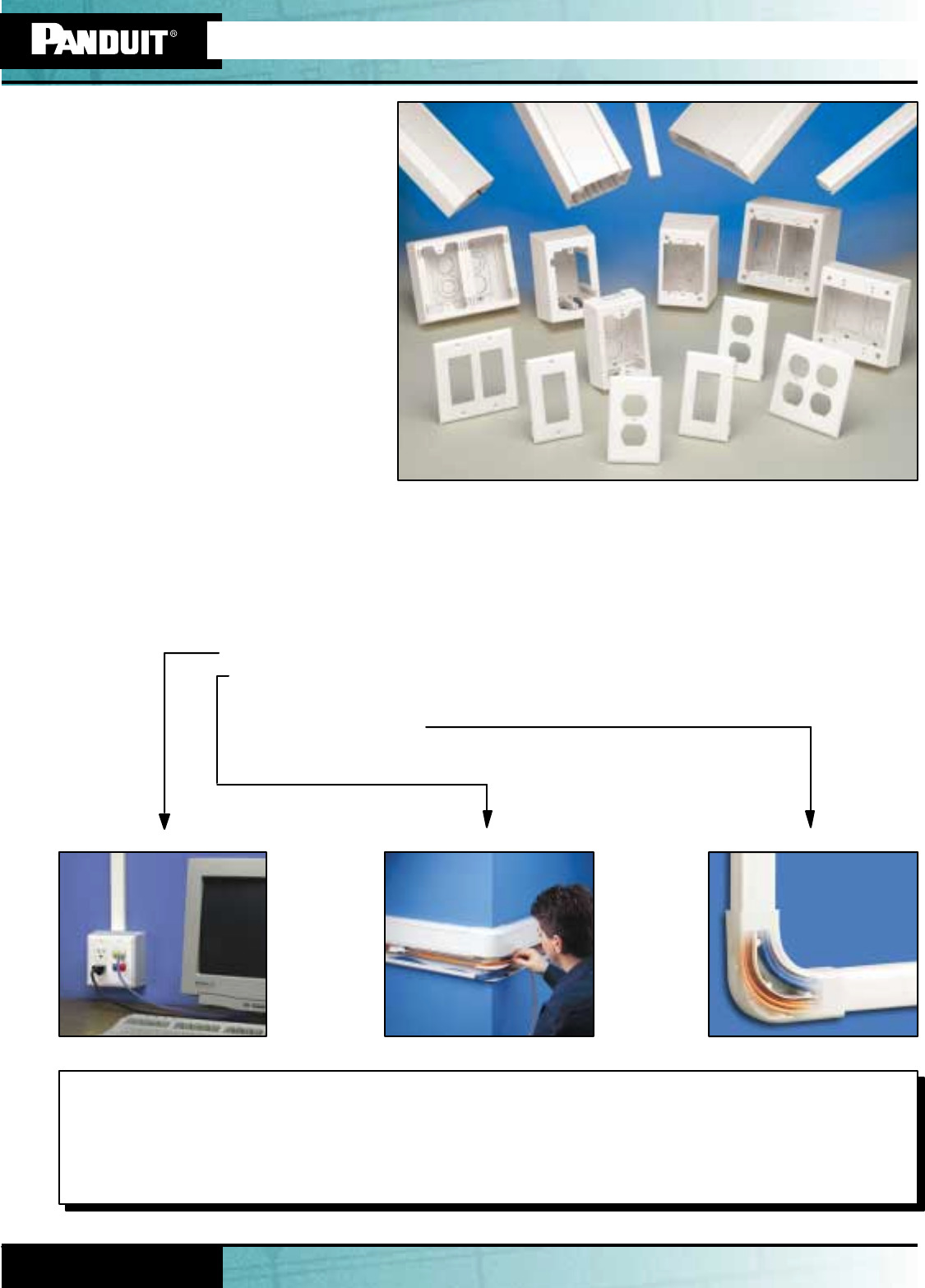 Hoja de datos de PanWay ™ Plastic Raceway System Catalog de Panduit