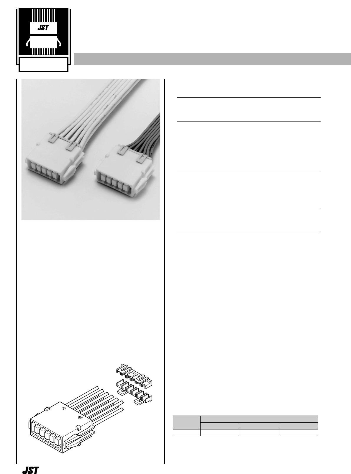 BL Connector Datasheet by JST Sales America Inc. DigiKey Electronics