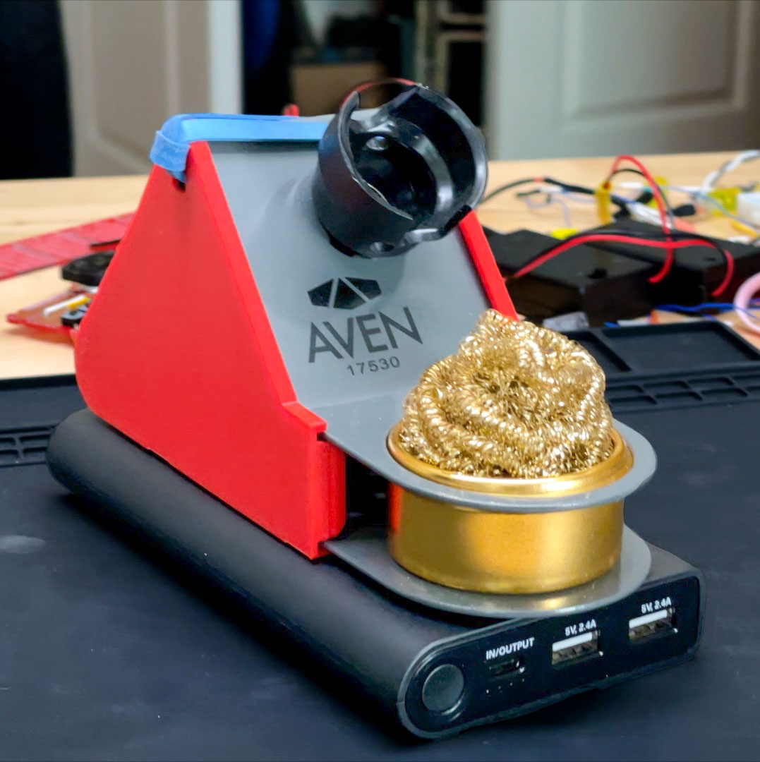 compact portable soldering station