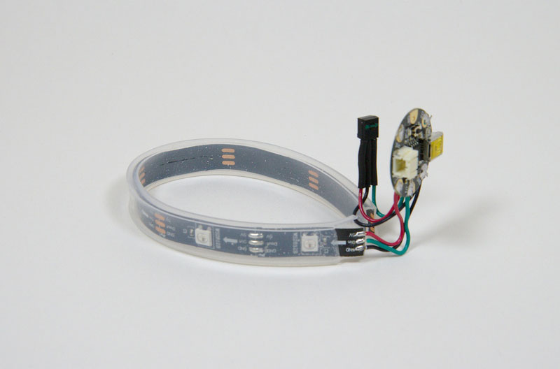 Bend IR Receiver Facing Gemma/U Shape NeoPixel Strip