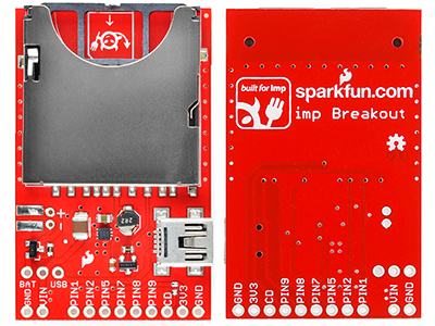 Top and bottom views of the imp breakout